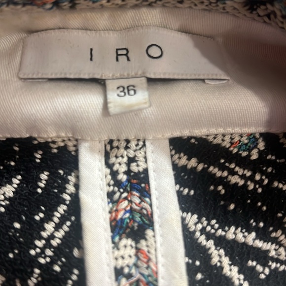 IRO Black and Ivory Kroe Tapestry Jacket - Picture 7 of 8